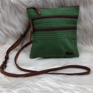 Authentic Dooney & Bourke Nylon Green Crossbody